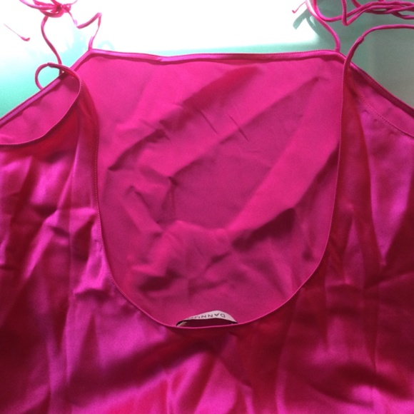 DANNIJO ACID PINK SILK MIDI DRESS - Picture 5 of 9